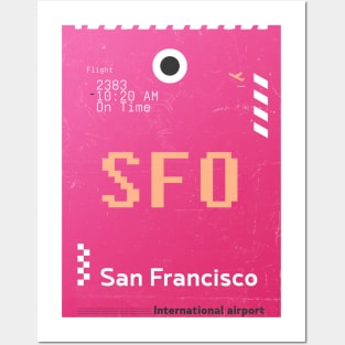 SFO San Francisco design Posters and Art